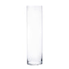 Clear Glass Cylinder Vase D-5" H-18" - Pack of 4 PCS - Modern Vase and Gift