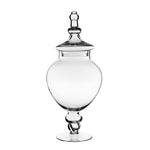 Clear Glass Apothecary Jar H-14.75" O-3.5" D-6.5" - Pack of 4 PCS - Modern Vase and Gift