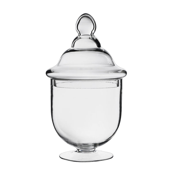 Pack of 6 PCS Clear Glass Apothecary Jar H-13.5 O-4.75 D-4.75 – Modern  Vase and Gift