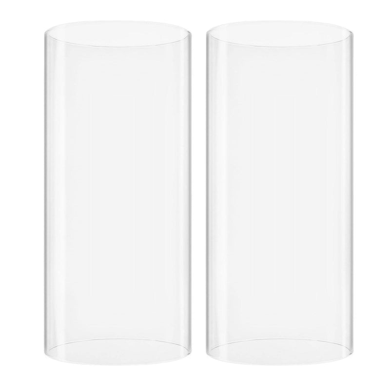 Clear Glass Open Ended Hurricane Tube D-4" H-6" - Pack of 24 PCS - Modern Vase and Gift