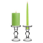Clear Glass Pillar Candle Holder O-3.25" H-5.5" - Pack of 24 PCS - Modern Vase and Gift