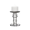 Clear Glass Pillar Candle Holder O-4.5" H-6.25" - Pack of 12 PCS - Modern Vase and Gift