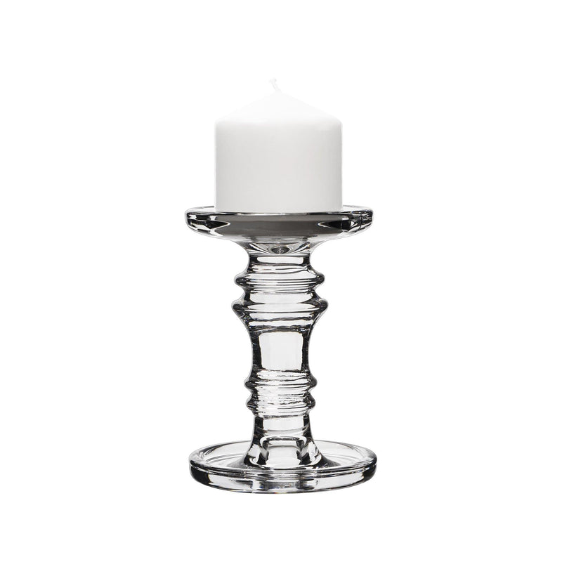 Clear Glass Pillar Candle Holder O-4.5" H-6.25" - Pack of 12 PCS - Modern Vase and Gift