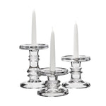 Clear Glass Pillar Candle Holder O-4.5" Set of 3 Height - Pack of 4 SETS - Modern Vase and Gift