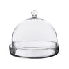 Clear Glass Cloche Bell Jar with Glass Plate D-10" H-8.5" - Pack of 2 PCS - Modern Vase and Gift