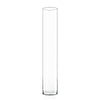 20 PCS Clear Glass Cylinder Vase D-6" H-40" (Available in 60 & 200 PCS)