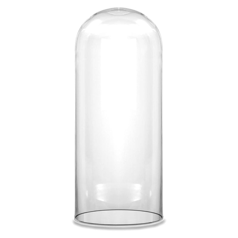 Clear Glass Cloche Dome D-10" H-18.5" - Pack of 1 PC - Modern Vase and Gift