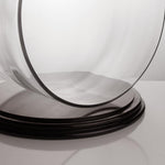 Clear Glass Cloche Dome with Black Wood Base D-13" H-13" - Pack of 1 PC - Modern Vase and Gift