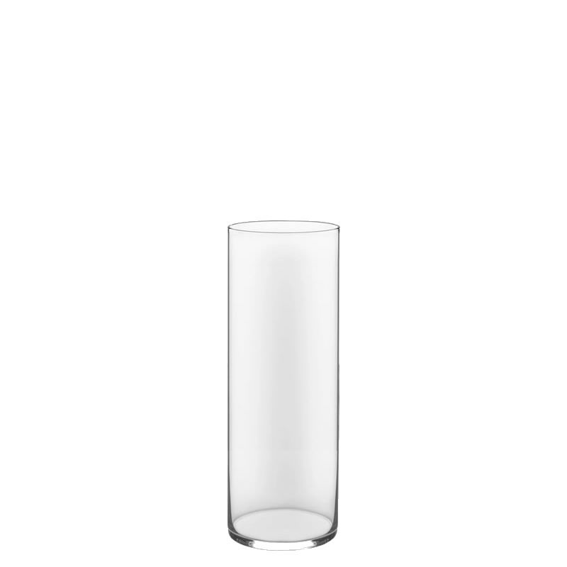 12 PCS Clear Glass Cylinder Vase D-4" H-12" (Available in 60 & 144 PCS)