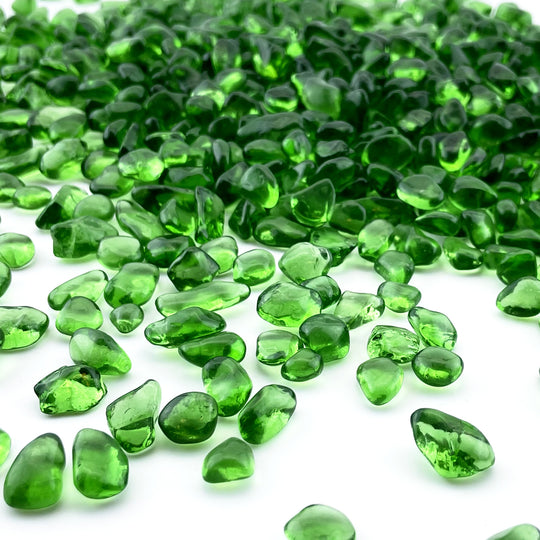 Pack of 40 LBS Green Sea Glass Pebbles