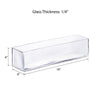 Clear Glass Rectangle Vase O-16"X4" H-4" - Pack of 4 PCS - Modern Vase and Gift