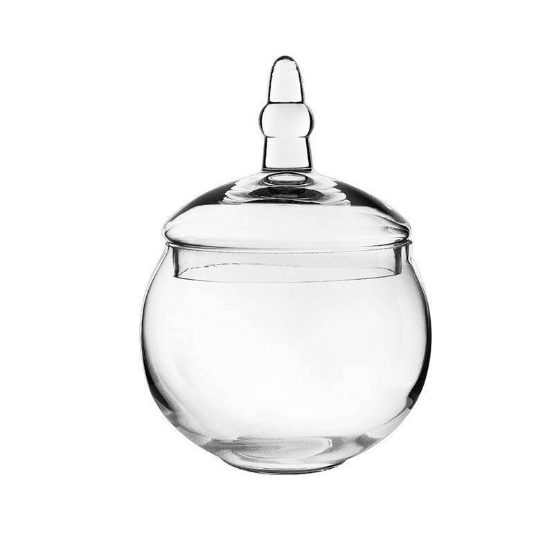 Clear Glass Apothecary Jar H-10" O-5.75" D-6" - Pack of 4 PCS - Modern Vase and Gift