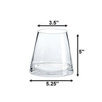 24 PCS Tapered Glass Cylinder Vase D-3.5" H-5"