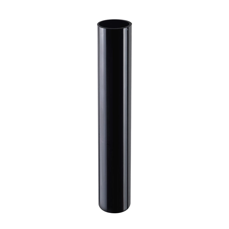 Pack of 4 PCS Black Glass Cylinder Vase D-4" H-24"