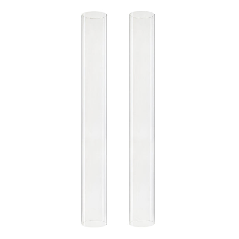 12 PCS Clear Glass Open Ended Hurricane Tube D-3" H-24"