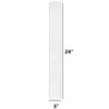 12 PCS Clear Glass Open Ended Hurricane Tube D-3" H-24"
