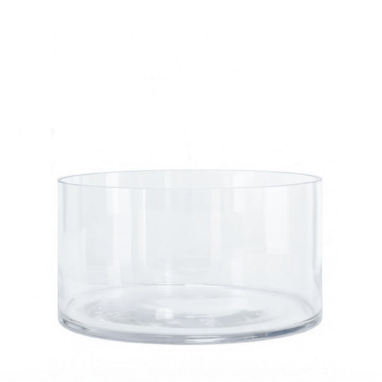 4 PCS Clear Glass Cylinder Vase D-11" H-6"