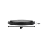 2 PCS Clear Glass Cloche Bell Jar with Wood Base D-13" H-17"