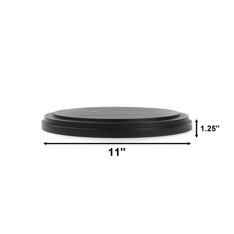2 PCS Clear Glass Cloche Bell Jar with Wood Base D-13" H-17"