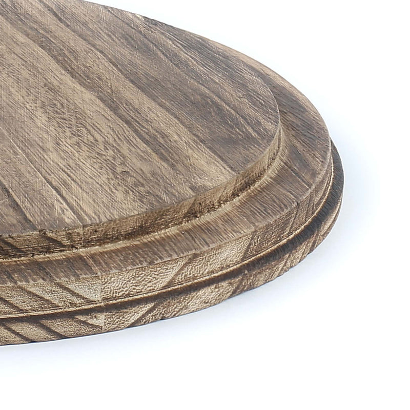 1 PC  Clear Glass Cloche Dome with Wood Base D-13" H-20"