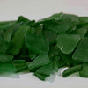 20 LBS Frosted Green Flat Sea Glass 0.5"-2"