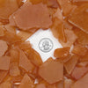 20 LBS Frosted Dark Orange Flat Sea Glass 0.5"-2"