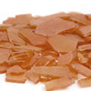 20 LBS Frosted Dark Orange Flat Sea Glass 0.5"-2"