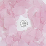 20 LBS Frosted Pink Flat Sea Glass 0.5"-2"