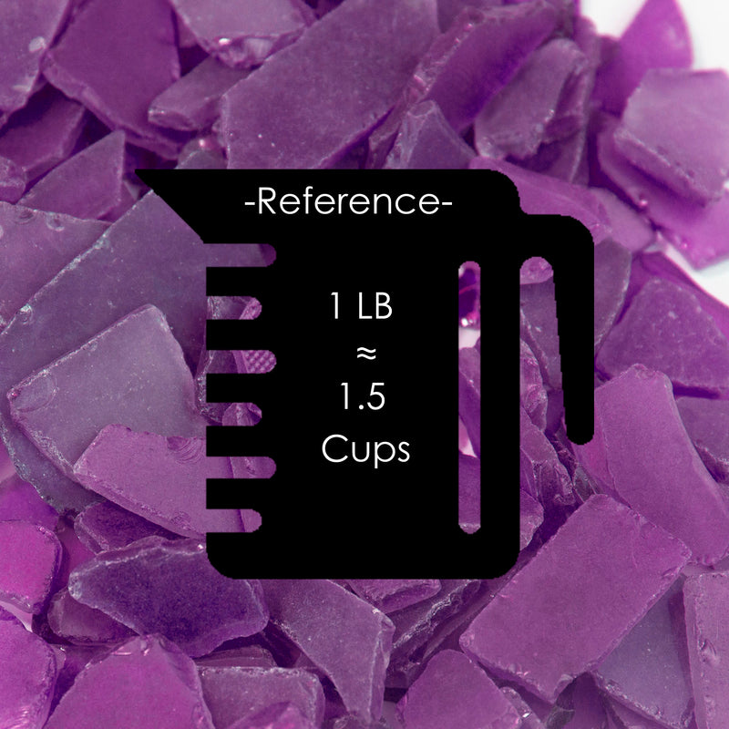 20 LBS Frosted Purple Flat Sea Glass 0.5"-2"