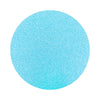 Sky Blue colored sand arranged in a circular shape on a white background