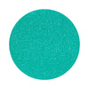 Teal Blue colored sand arranged in a circular shape on a white background