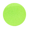 Lime Green colored sand arranged in a circular shape on a white background