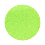 Lime Green colored sand arranged in a circular shape on a white background