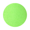 Neon Green colored sand arranged in a circular shape on a white background