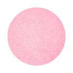 Light Pink colored sand arranged in a circular shape on a white background