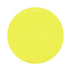 Lemon Yellow colored sand arranged in a circular shape on a white background