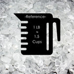 clear crushed glass stone vase filler cup