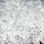 clear crushed glass stone vase filler