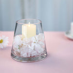 24 PCS Tapered Glass Cylinder Vase D-3.5" H-5"