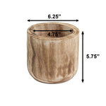 Studio WoodPlanter – Burnt Finish, 6.25" x 5.75", Pack of 12