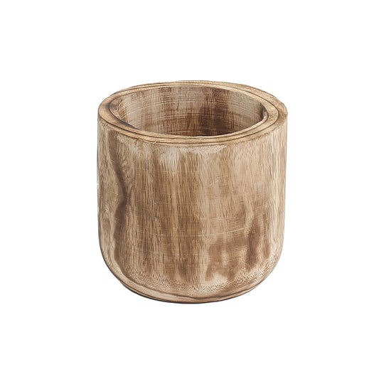 Studio WoodPlanter – Burnt Finish, 6.25" x 5.75", Pack of 12
