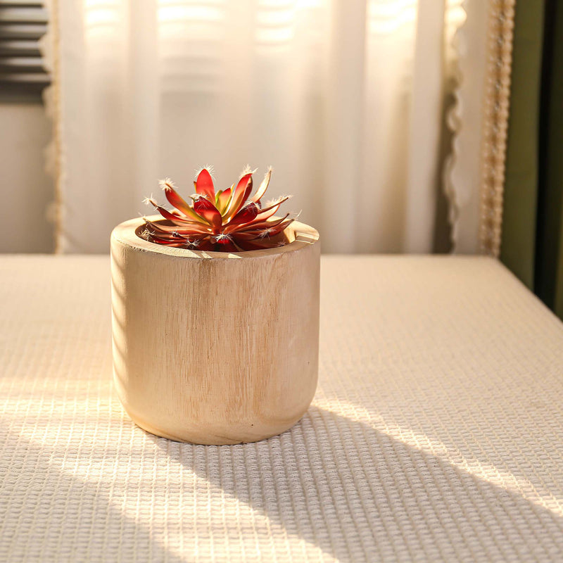 Studio WoodPlanter – Natural Finish, 6.25" x 5.75", Pack of 12