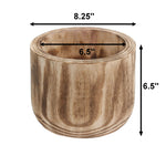 Studio WoodPlanter –  Burnt Finish, 8.25" x 6.5", Pack of 6