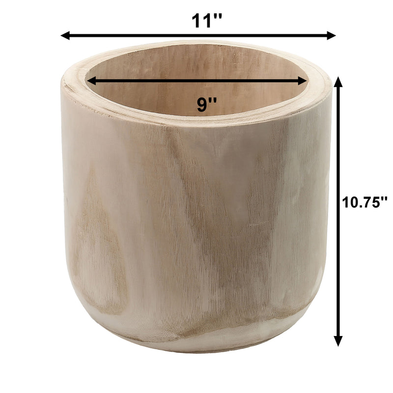 Studio WoodPlanter –  Natural Finish, 11" x 10.75", Pack of 4