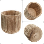 Studio WoodPlanter –  Burnt Finish, 11" x 10.75", Pack of 4