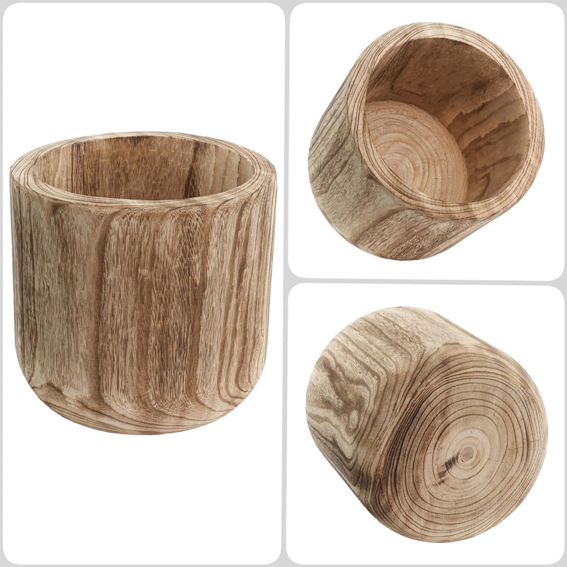 Studio WoodPlanter –  Burnt Finish, 8.25" x 6.5", Pack of 6