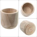 Studio WoodPlanter –  Natural Finish, 8.25" x 6.5", Pack of 6