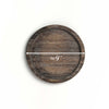 9" Brown Wooden Display Tray – Round Wood Tray for Candle, Sand & Decor, Pack of 10