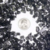 black crushed glass stone vase filler coin