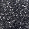 black crushed glass stone vase filler